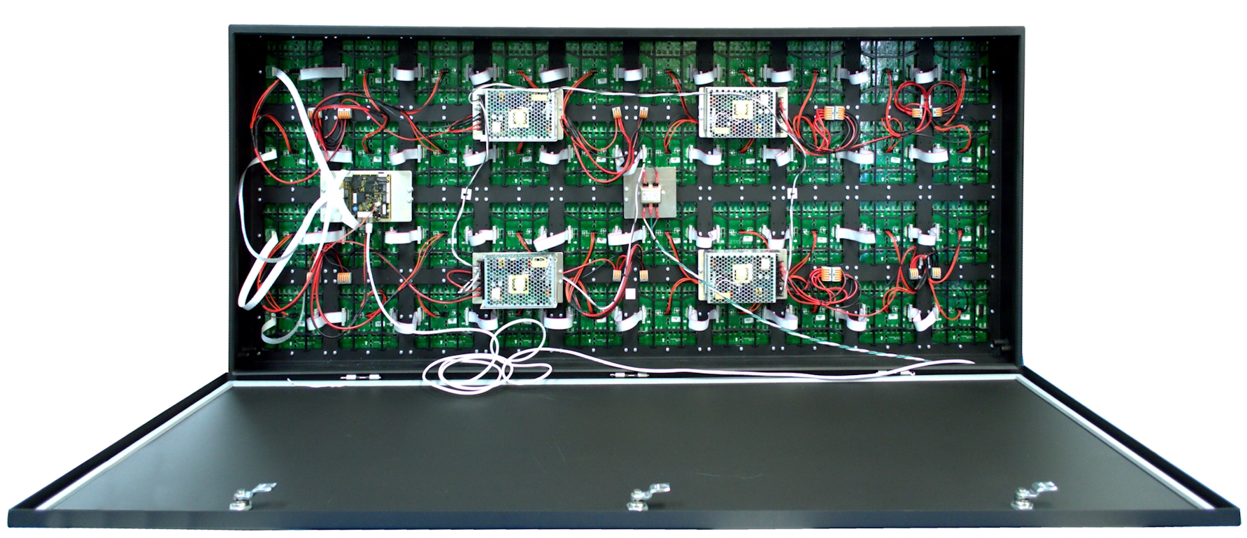 Outdoor LED Display Internals front - IPLED64X160RGB-OD10