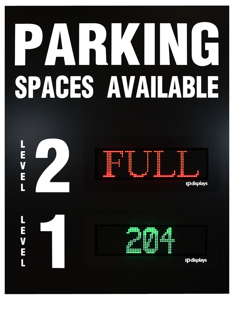 Outdoor Parking Space Available Signs, 4 Digit LED Counting Display, Outdoor Parking Count Displays