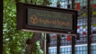 LED passenger information sign on a Sacramento Regional Transit light rail platform